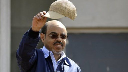 Former Ethiopian Prime Minister Meles Zenawi, 2010 file pic