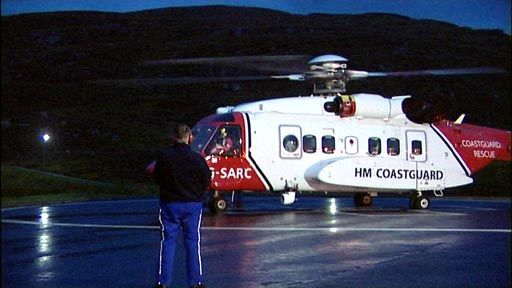 Shetland Coastguard helicopter