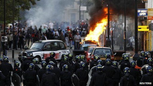 The riots in Hackney in August 2011