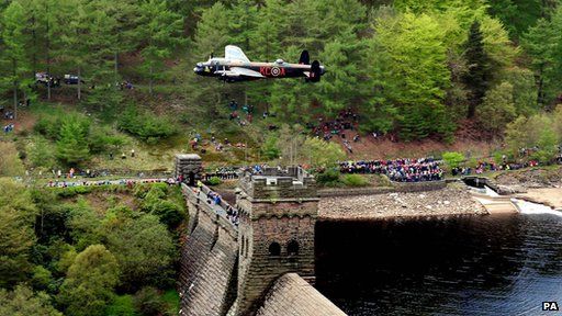 Lancaster bomber flypast