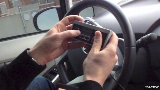 steering a car with a games console
