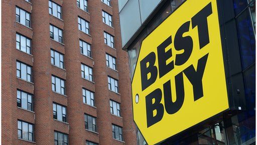Best Buy sign and building