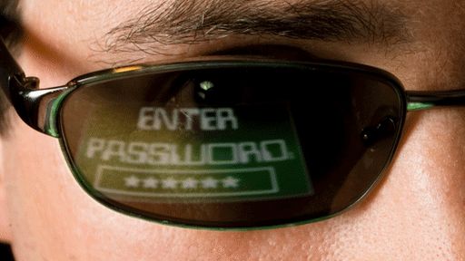 Man with sunglasses spelling out the phrase Enter Password