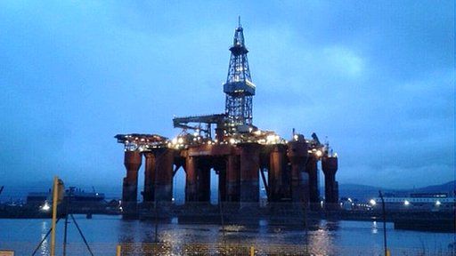 Oil rig in Belfast