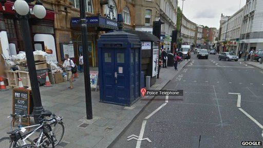 Google Maps Doctor Who easter egg