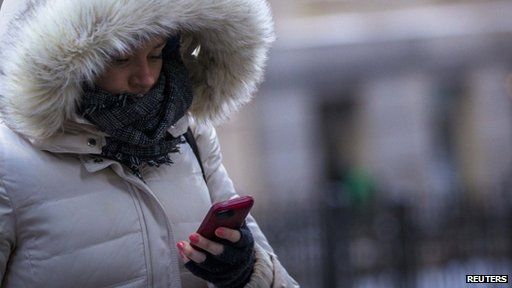 Woman using mobile