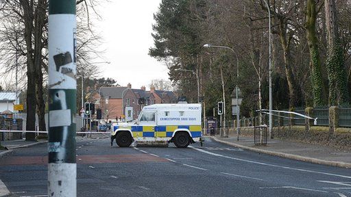 The attack took place on the Falls Road in Belfast on Friday night