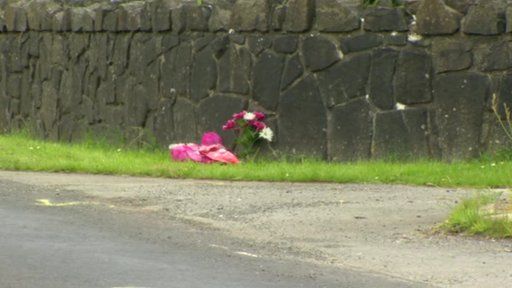 The scene of the crash in Bellaghy