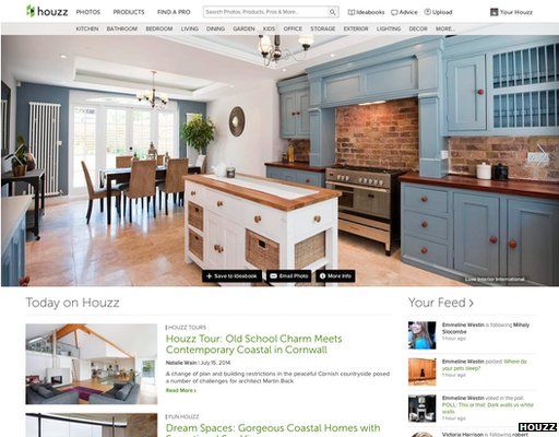 Houzz home page