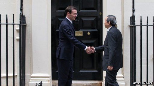 George Osborne meeting Chinese Vice President Ma Kai