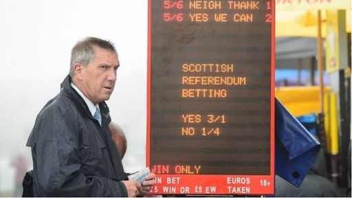bookmaker takes bets on Scotland