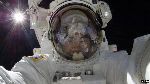 astronaut in space