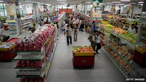 North Korean supermarket