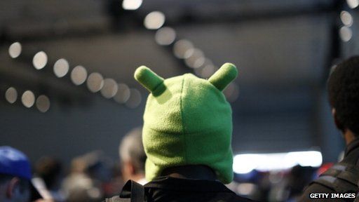 Developer in Android hat
