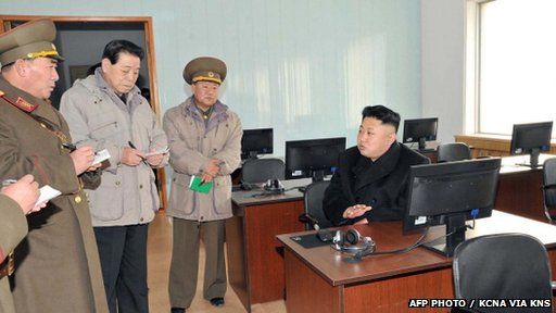 Kim Jong-un at computers