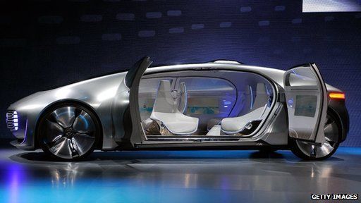 Mercedes self-drive car