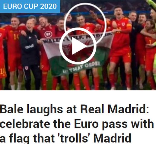 Gareth Bale Wales Forward Risks Further Rift With Real Madrid Over Banner Bbc Sport