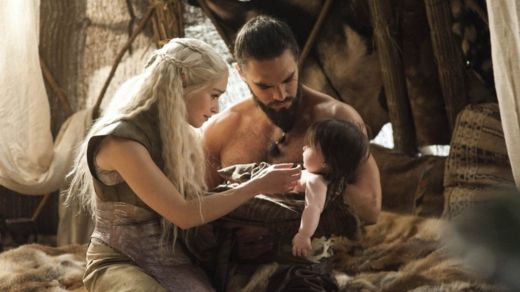 Daenerys Targaryen and Drago in Game of Thrones