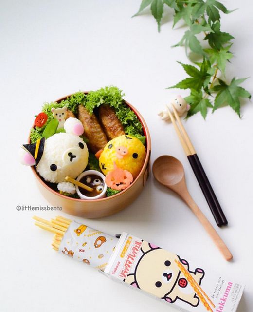 "The ingredients really vary depending on bento design and characters that I am trying to achieve. But I would say that some of the common items you might find would include Japanese rice, seaweed, egg and vegetables," she says.