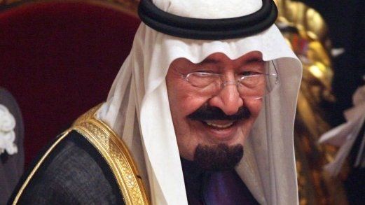 File photo: King Abdullah bin Abdulaziz in London, 31 October 2007