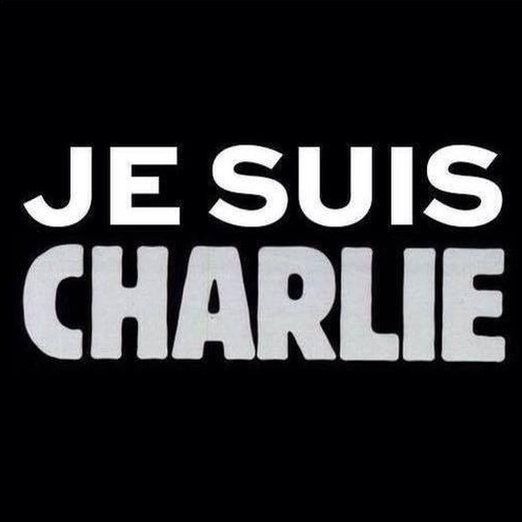 Je Suis Charlie poster image being shared on Twitter