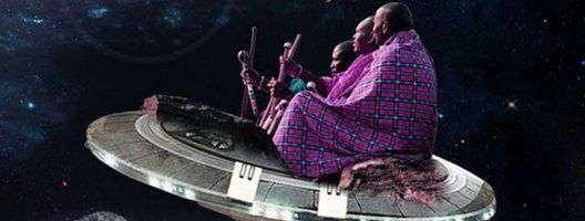 Artist's depiction of Maasai in space