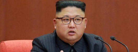 Profile shot of Kim Jong-un