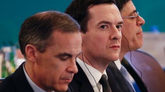 Bank of England Governor Mark Carney and Chancellor George Osborne