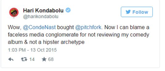 tweet pitchfork bought by media conglomerate