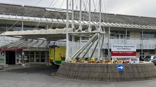 Guernsey;s Accident and Emergency Ward entrance