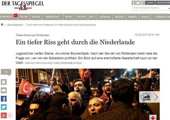 Tagesspiegel warned of a crisis between Turkey and the EU