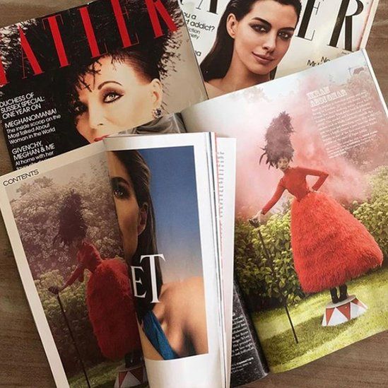Ikram on the cover of Vogue Arabia