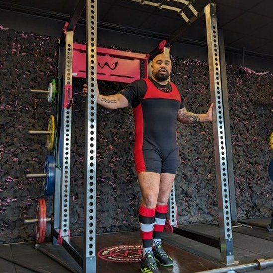 Ram Patten in training in the gym