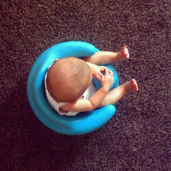 Baby from above