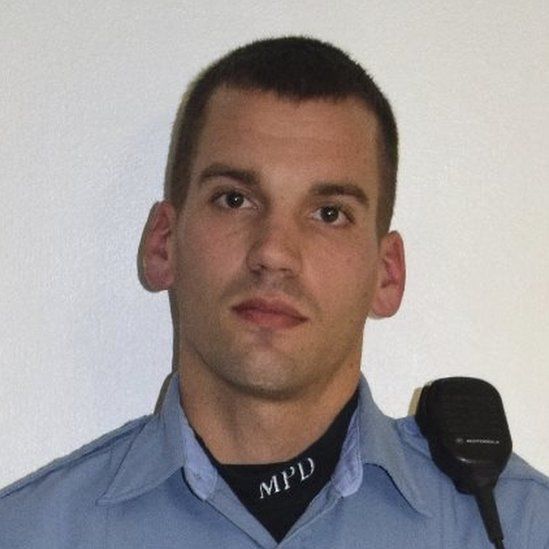 Undated photo of Dustin Schwarze - one of the two officers present at the fatal shooting of Jamar Clark