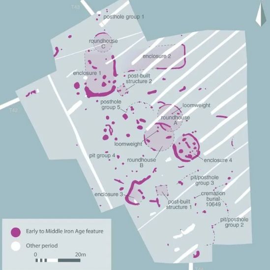 Lageplan der Ausgrabungsstätte