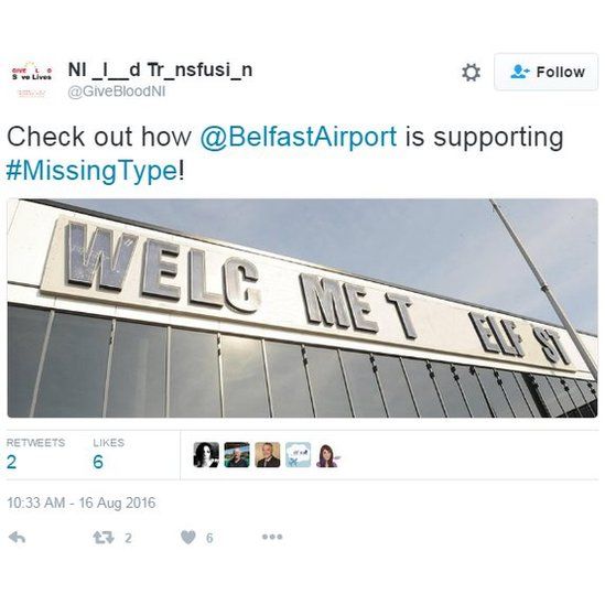Check out how @BelfastAirport is supporting #MissingType!