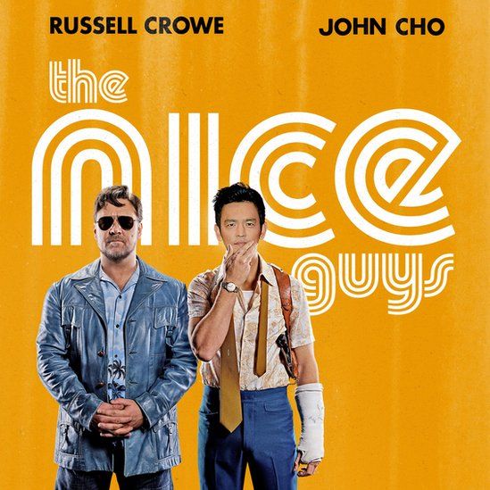 John Cho as the lead character in The Nice Guys movie poster