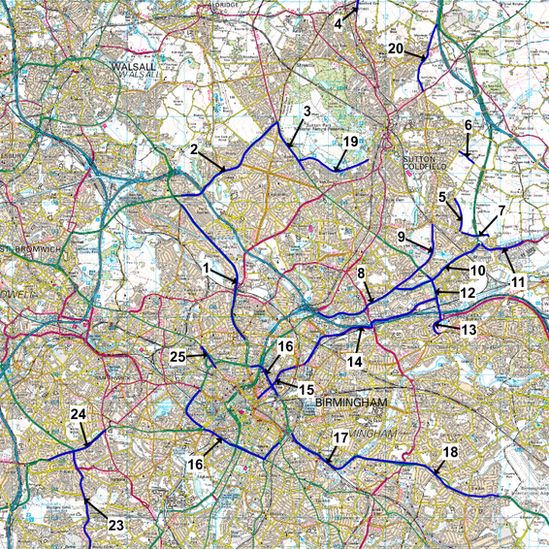 Birmingham's 40mph limits to be reviewed in favour of 30mph - BBC News