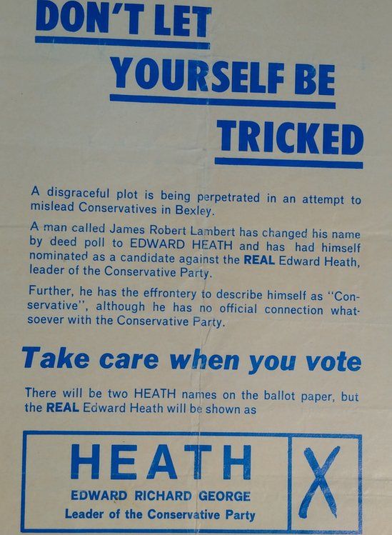 1970 Conservative election leaflet