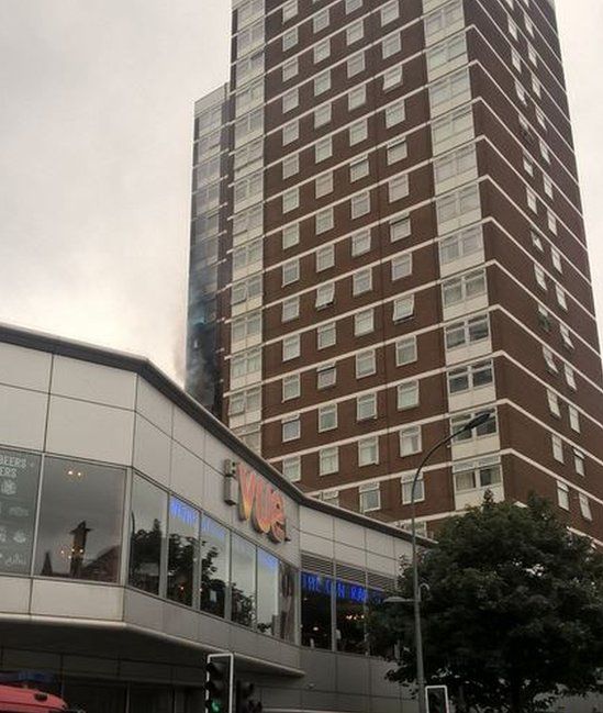 Fire in Shepherd's Bush tower block