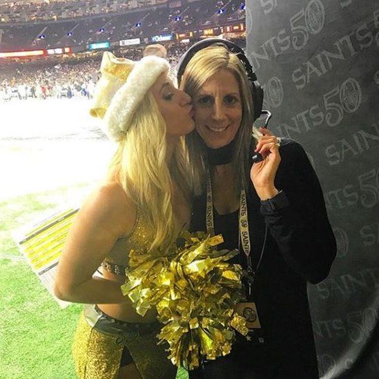 NFL cheerleader says she was fired over Instagram photo - BBC News