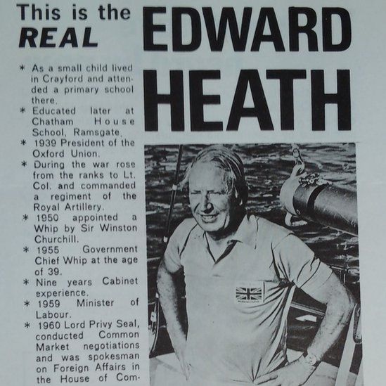 1970 election leaflet showing Edward Heath