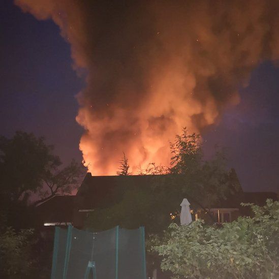 Fire at Roding Primary School