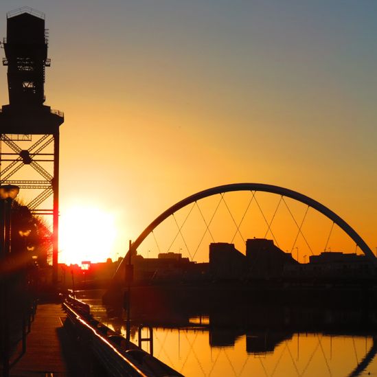 Sunrise in Glasgow