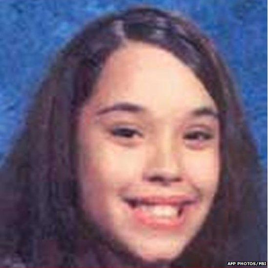 Georgina "Gina" DeJesus as a teenager in a photograph distributed by the FBI shortly after she went missing around a decade ago.