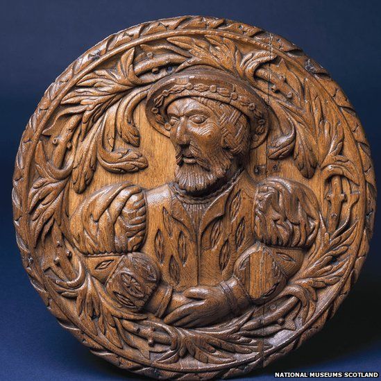 A large range of exhibits will tell the tale of Mary, Queen of Scots - including this carved oak head from the ceiling of the Royal Palace at Stirling Castle - possibly the King’s Inner Hall - representing King James V, Mary’s father.