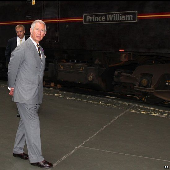Prince of Wales at the National Railway Museum in York