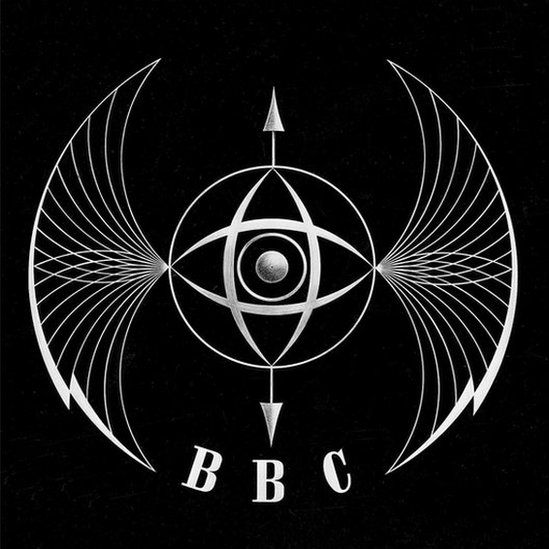 The BBC's first television symbol - or ident - which is said to look like a bat's wings
