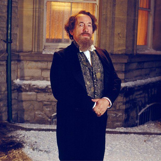Simon Callow playing Charles Dickens in Doctor Who